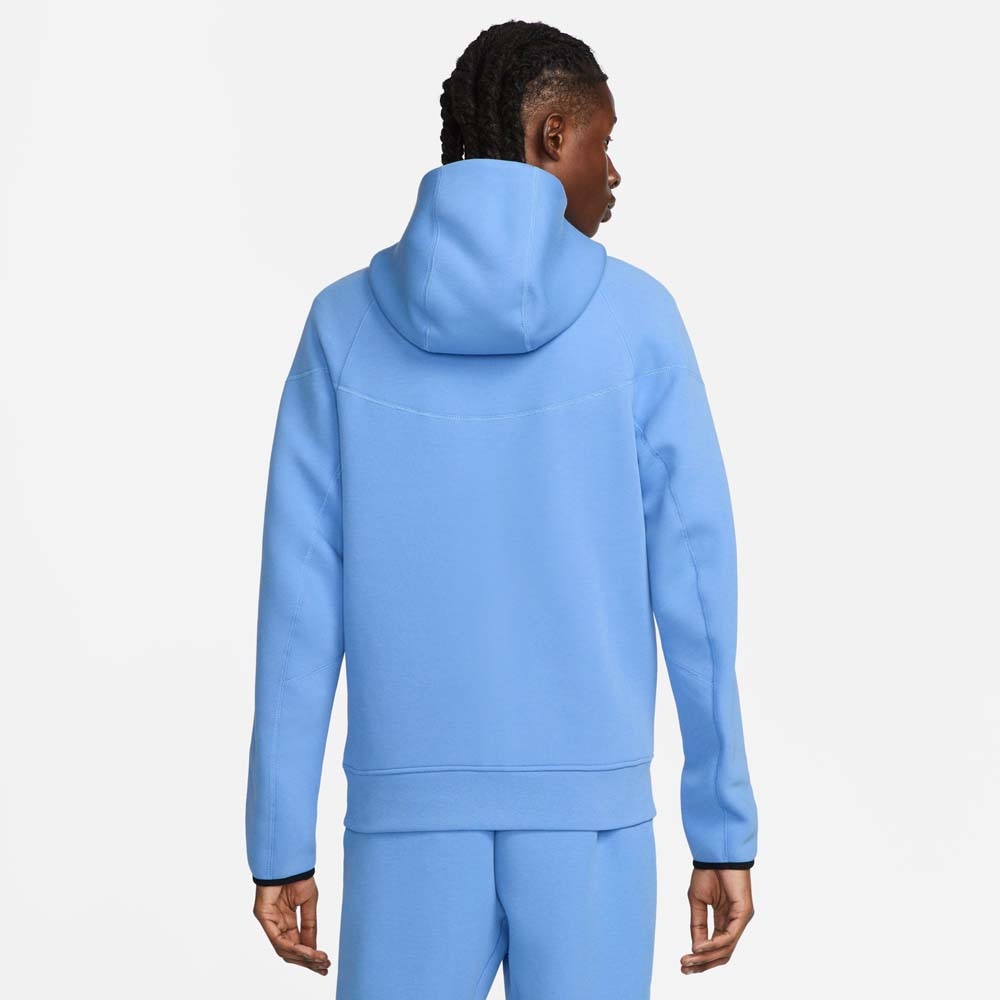 Nike NSW Tech Fleece FullZip Hettegenser Blå/Sort