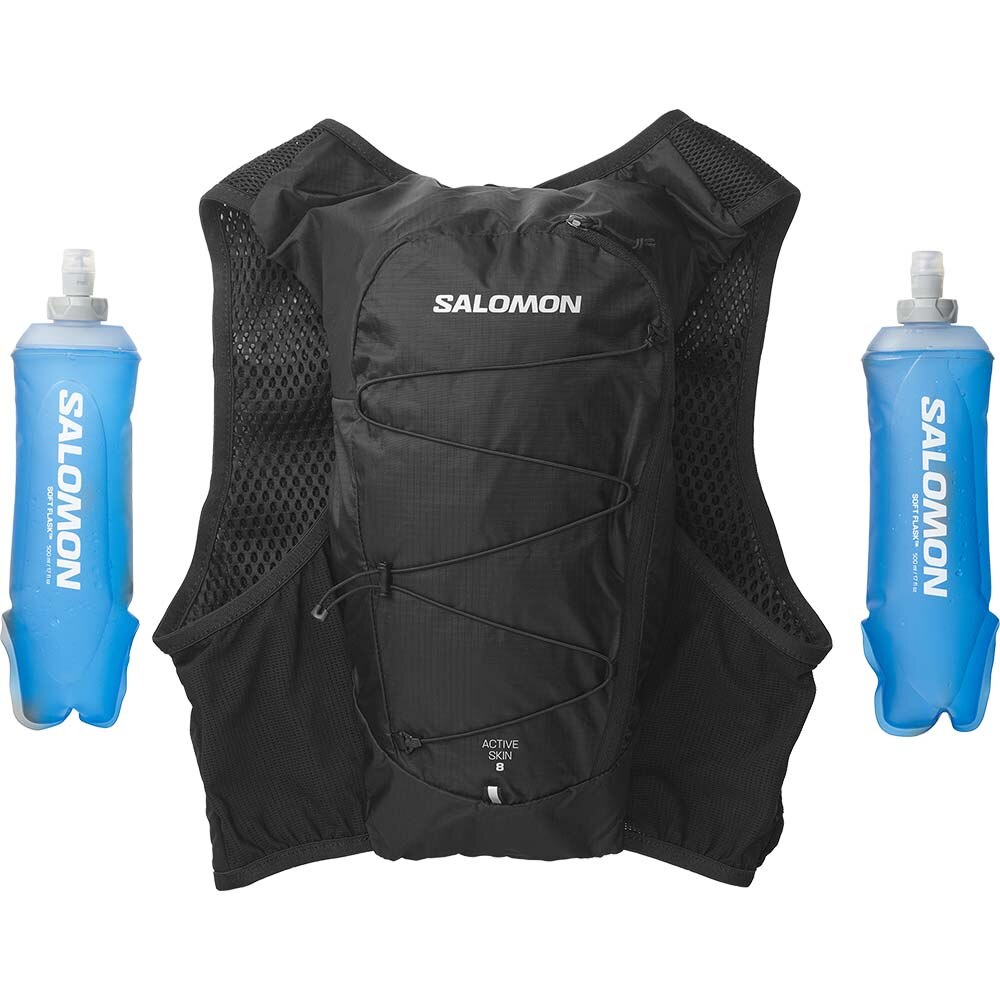 Salomon Active Skin 8 Løpevest Sort