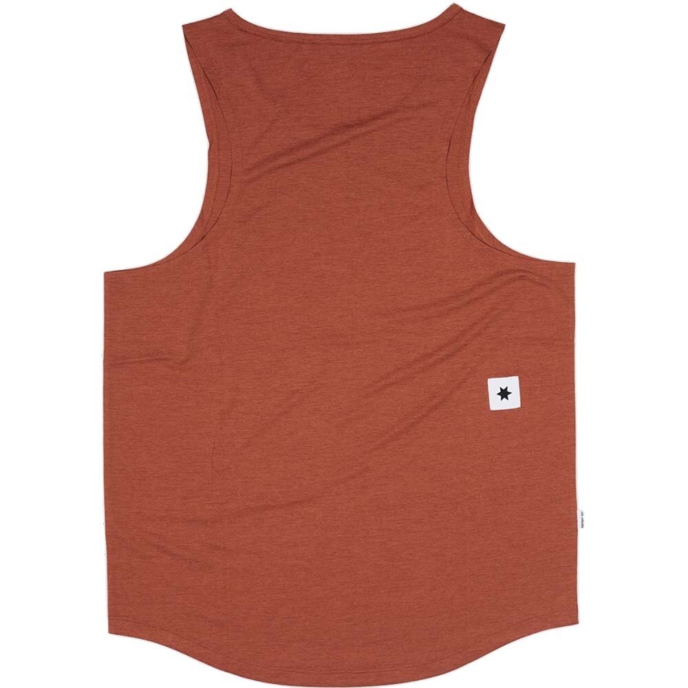 Saysky Combat Logo Singlet Herre Rød/Oransje