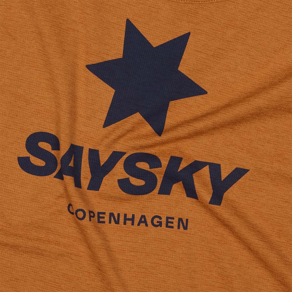 Saysky Combat Logo Singlet Herre Oransje