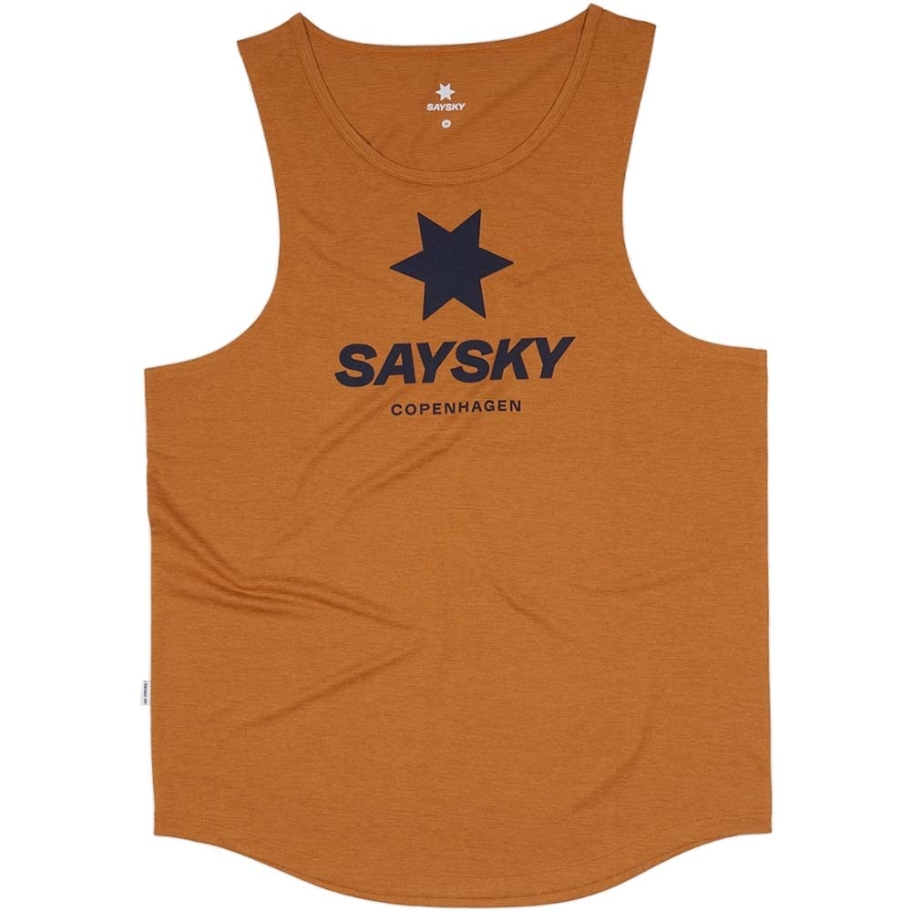 Saysky Combat Logo Singlet Herre Oransje