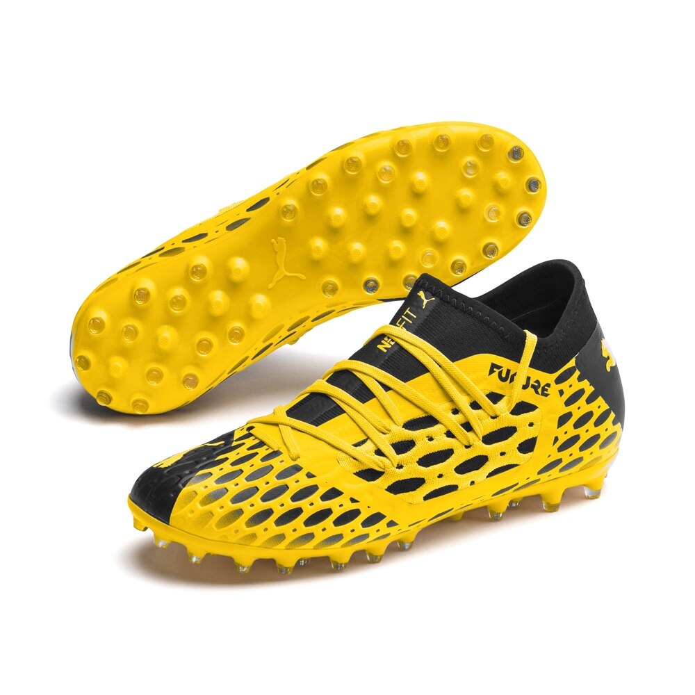 Puma FUTURE 5.3 NETFIT MG Fotballsko Barn Spark Pack