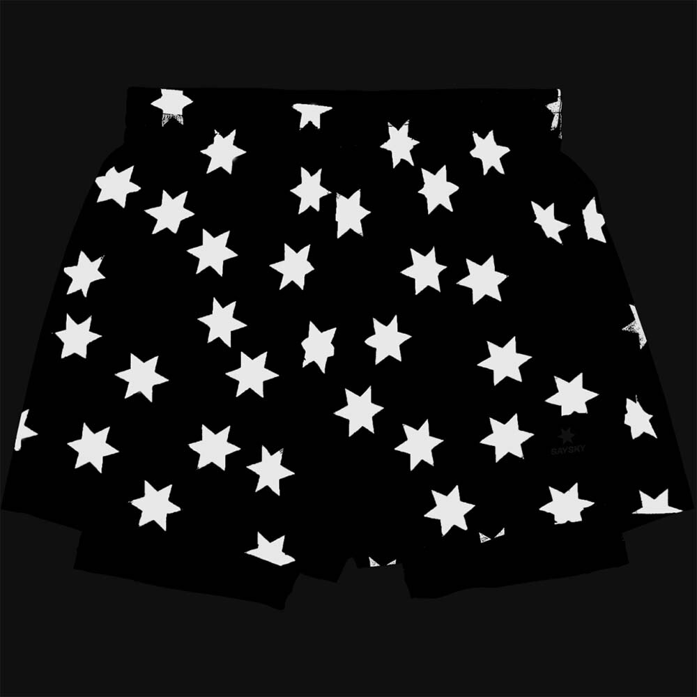 Saysky Star Reflective Pace 2in1 5in Løpeshorts Herre Sort