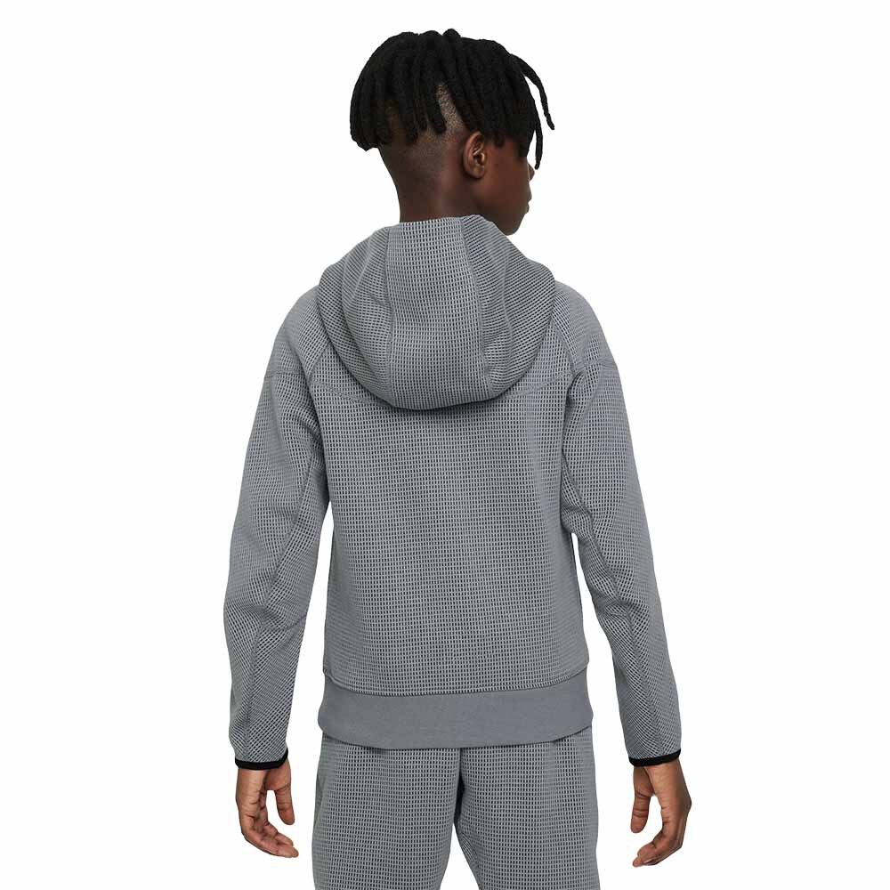 Nike NSW Tech Fleece Winterized Hettegenser Barn Grå/Sort