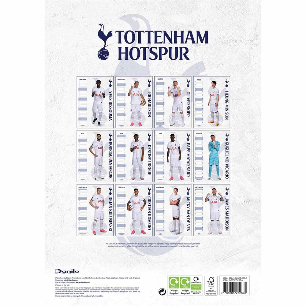 Official Product Tottenham Kalender 2024