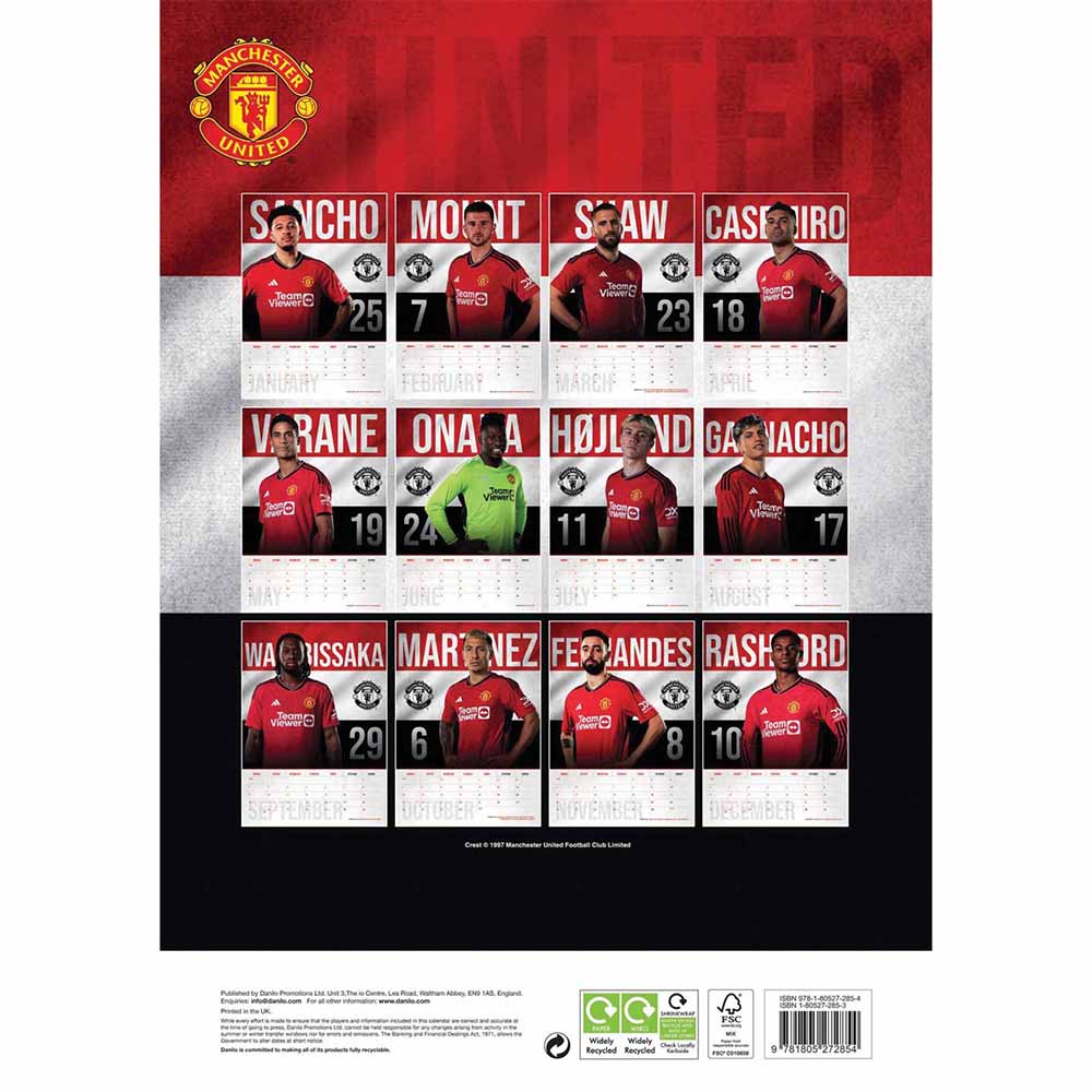 Official Product Manchester United Kalender 2024
