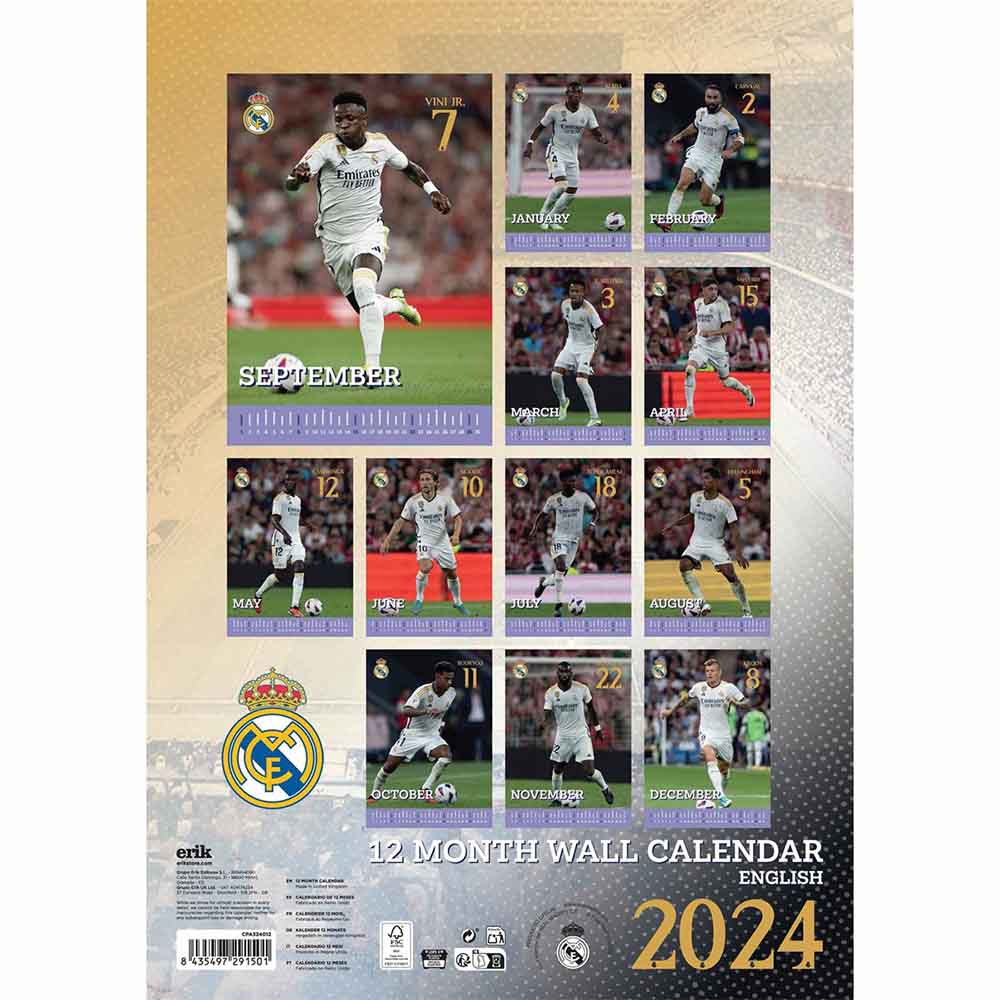Official Product Real Madrid Kalender 2024