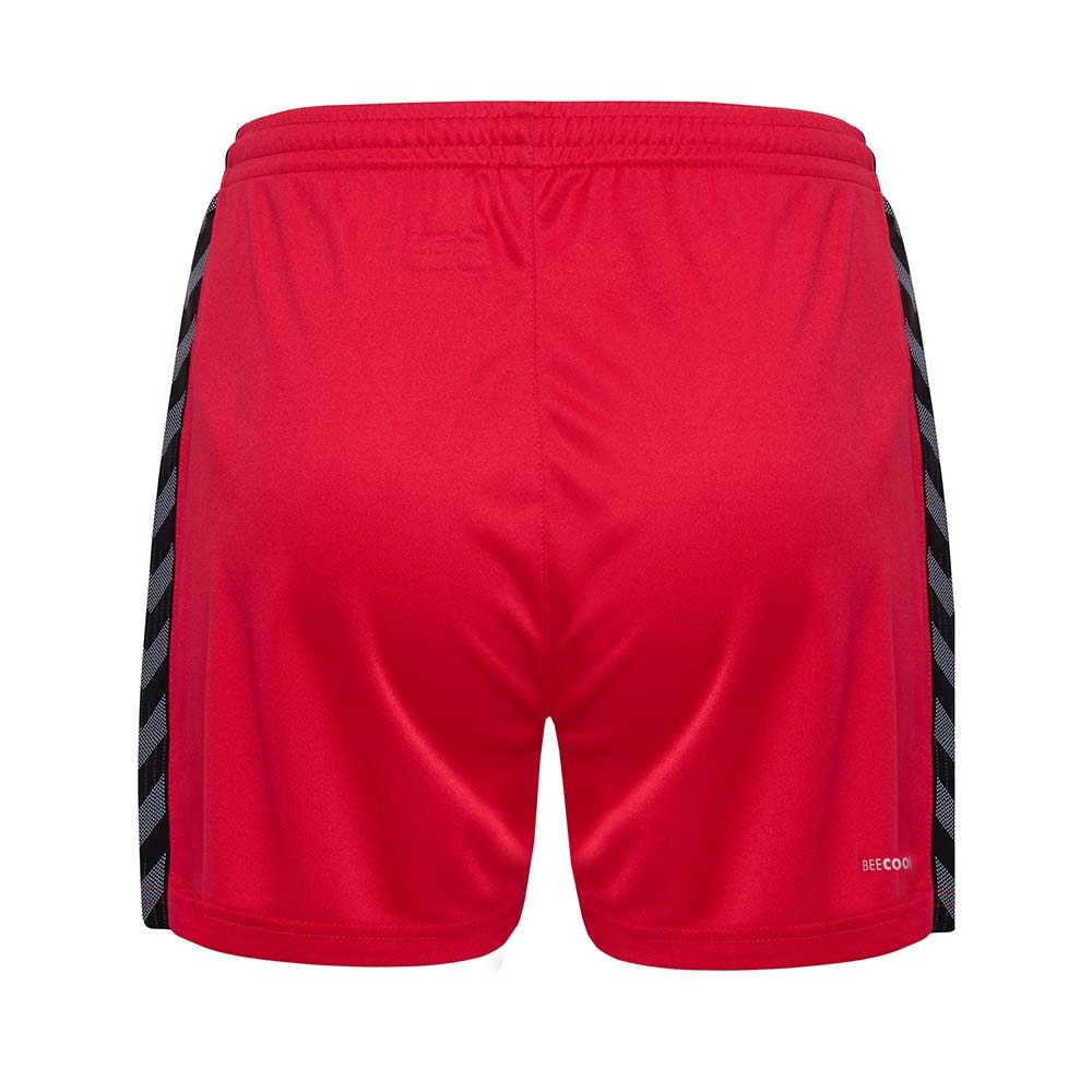 Hummel Authentic Poly Shorts Dame Rød/Sort 