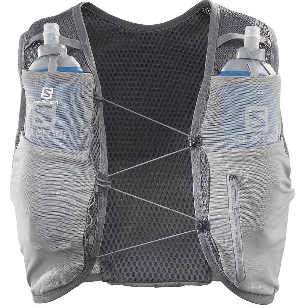 Salomon Active Skin 8 Løpevest Grå/Grønn