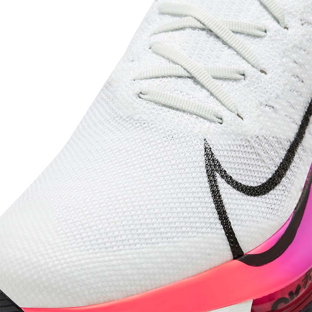 Nike Air Zoom Tempo Next% Flyknit Joggesko Herre Hvit/Rosa/Turkis