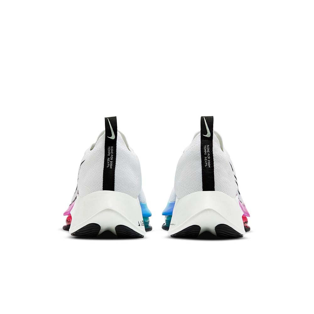 Nike Air Zoom Tempo Next% Flyknit Joggesko Herre Hvit/Rosa/Turkis