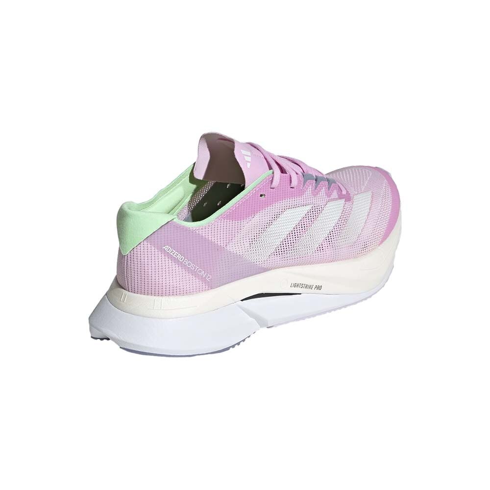 Adidas Adizero Boston 12 Joggesko Dame Rosa/Hvit