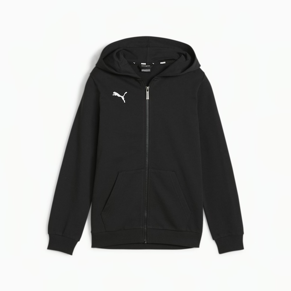 Puma teamGOAL Full-Zip Hettegenser Barn Sort