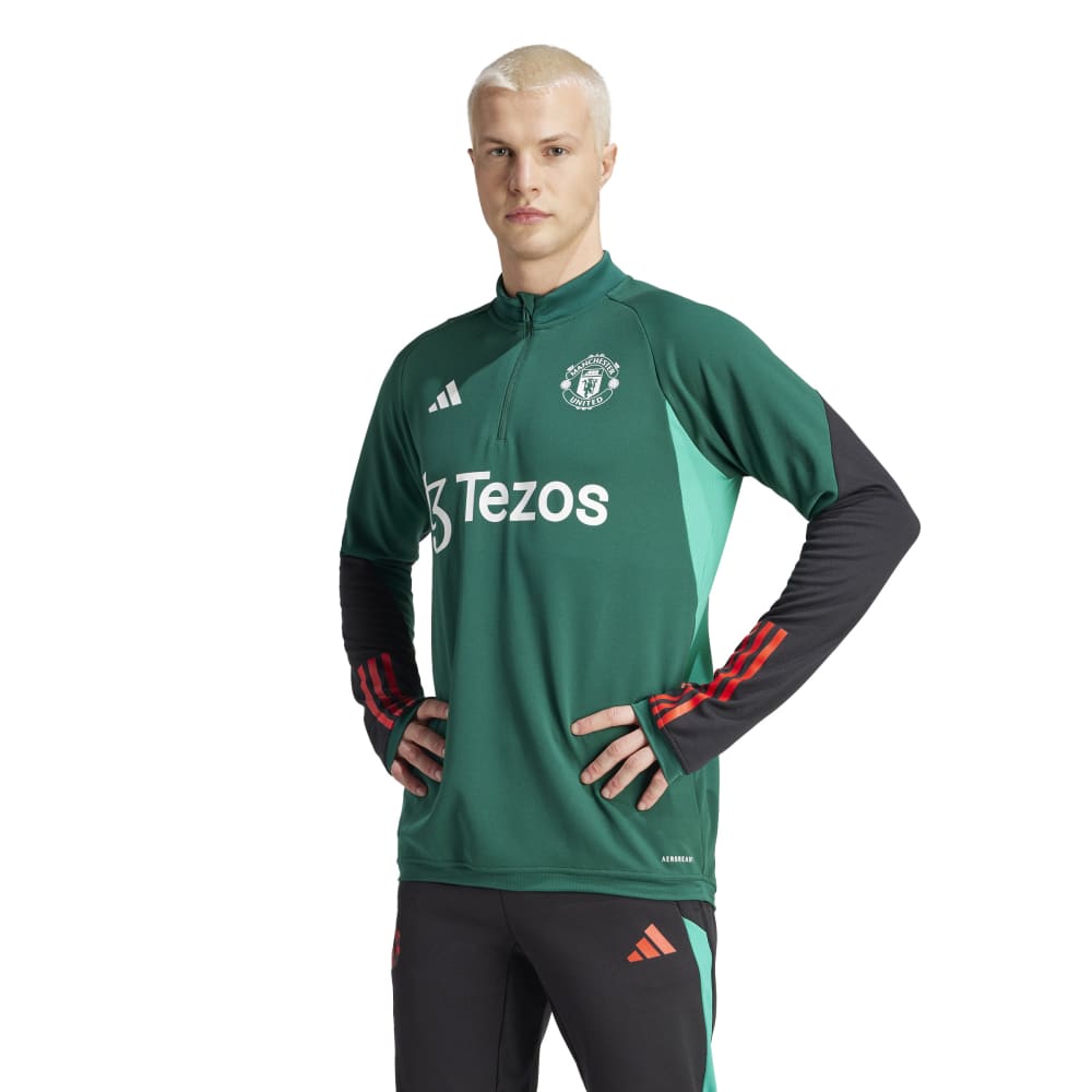 Adidas Manchester United Tiro Treningsgenser Grønn