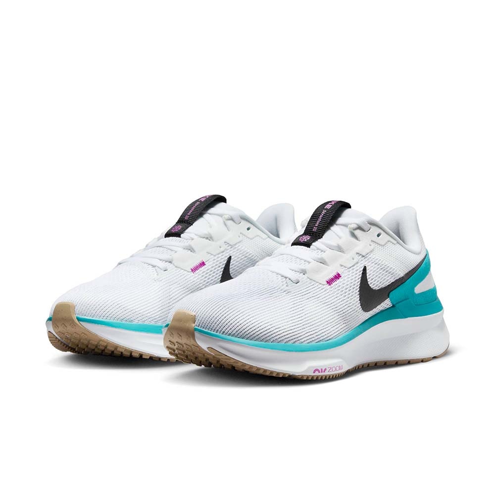 Nike Air Zoom Structure 25 Joggesko Dame Hvit/Turkis/Sort