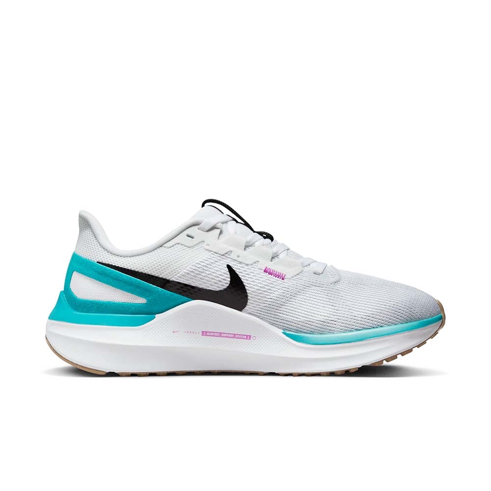 Nike Air Zoom Structure 25 Joggesko Dame Hvit/Turkis/Sort