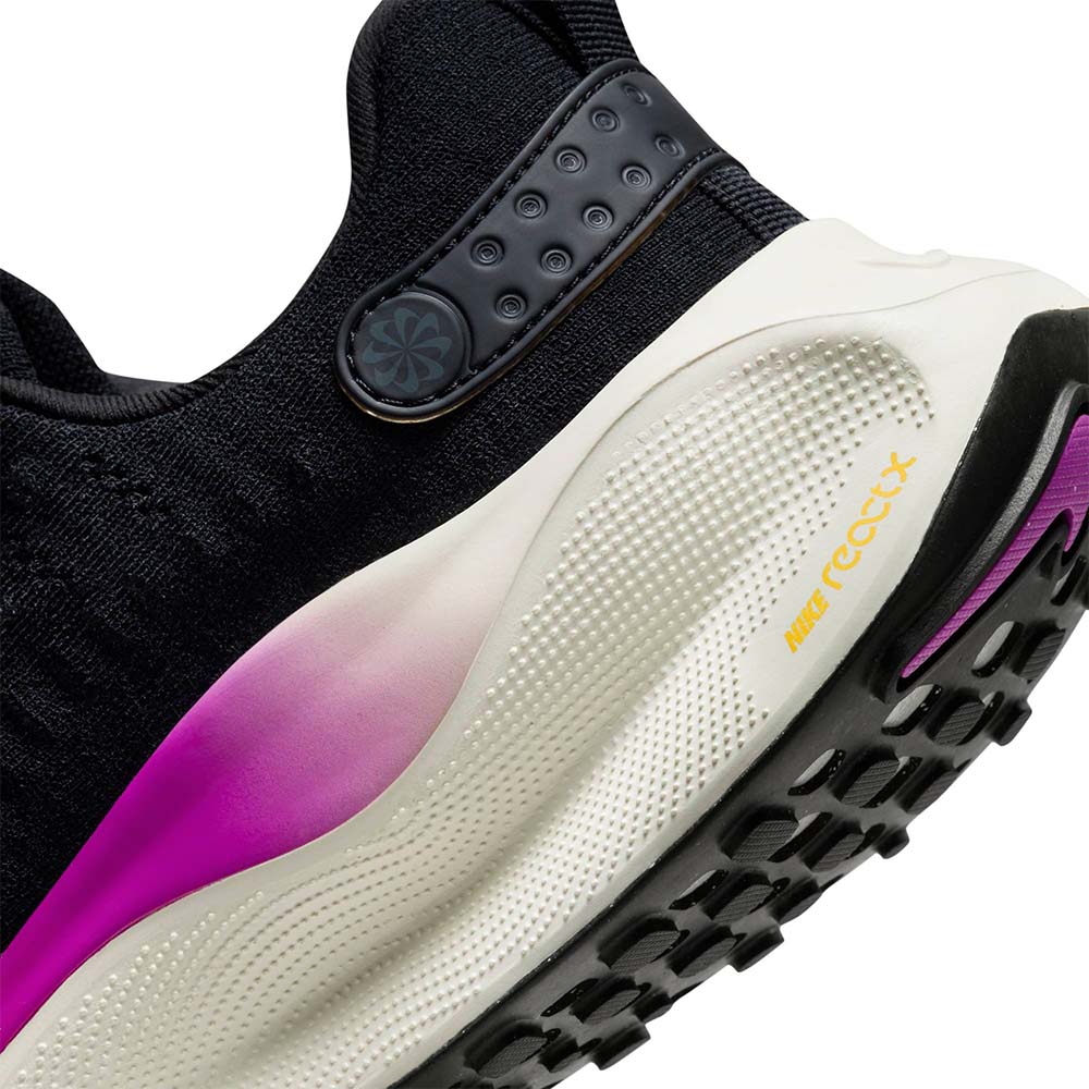 Nike React InfinityRN 4 Joggesko Dame Sort/Lilla