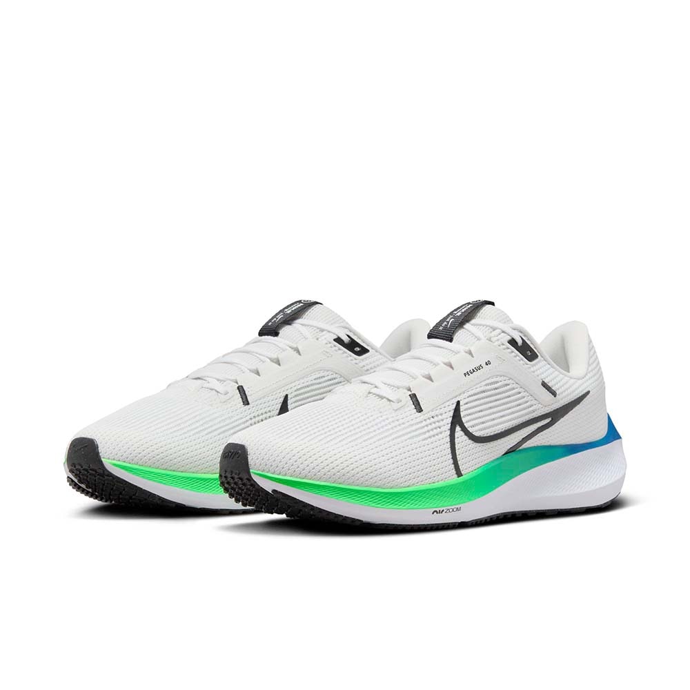 Nike Air Zoom Pegasus 40 Joggesko Herre Hvit/Grønn/Blå