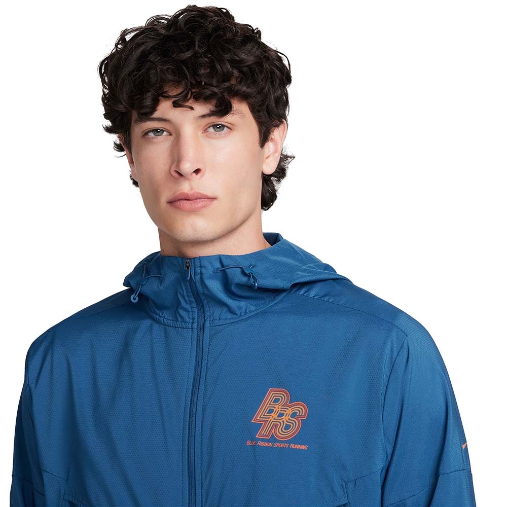 Nike Windrunner Energy BRS Repel Løpejakke Herre Blå/Oransje