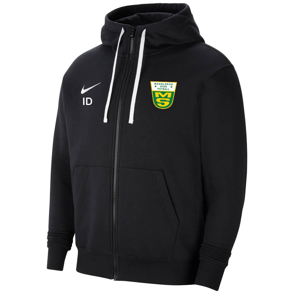 Nike Manglerud Star Fotball Full-Zip Hettegenser Sort