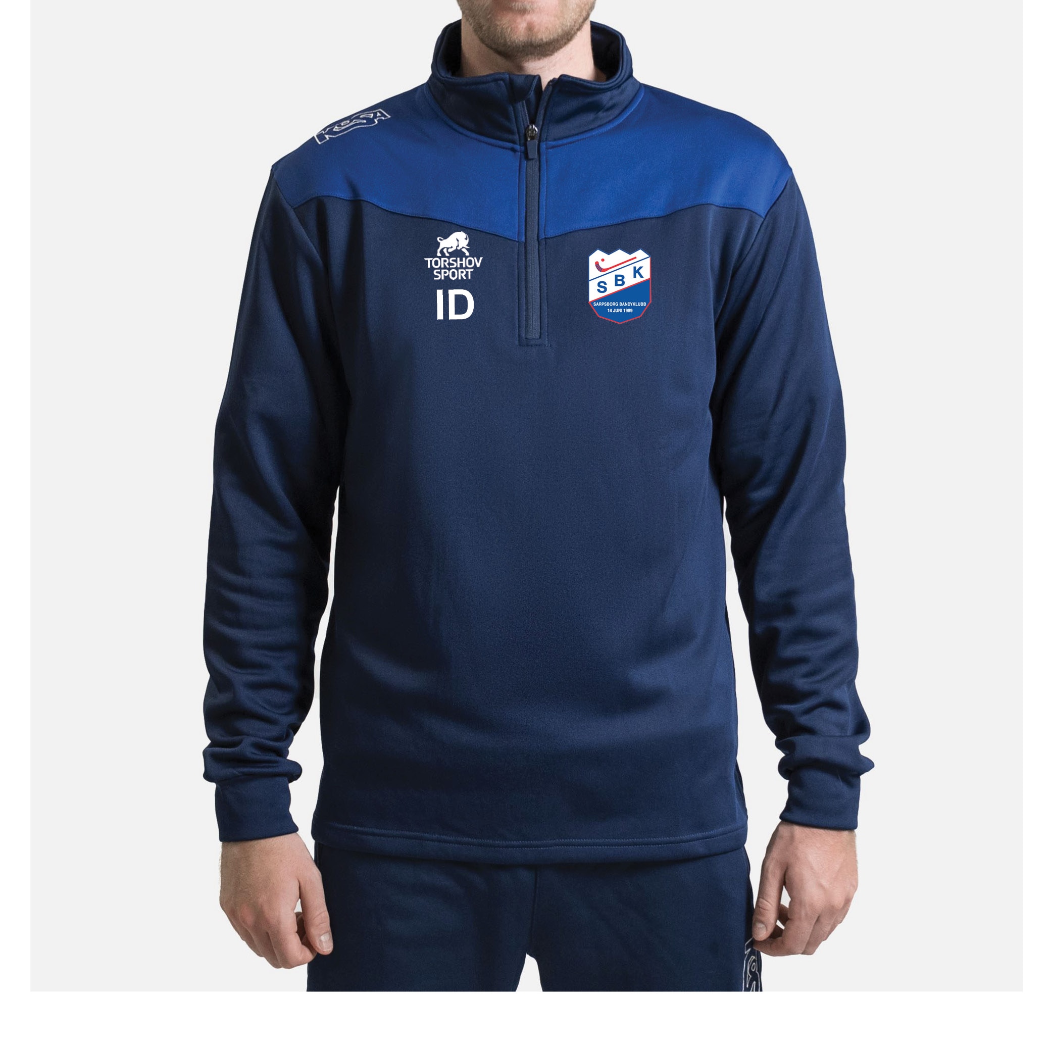 Kosa Sarpsborg Bandyklubb 1/4 Zip Genser Marine