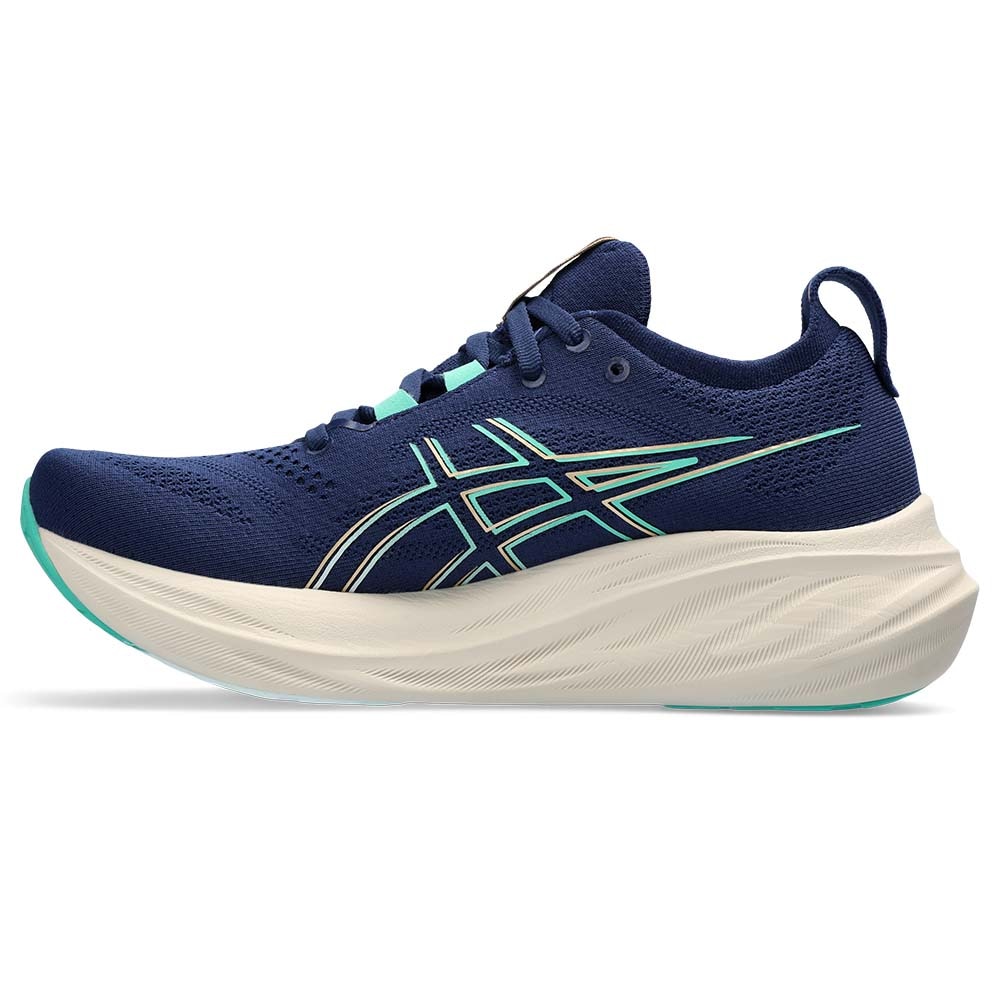 Asics Gel-Nimbus 26 Joggesko Dame Marine/Turkis