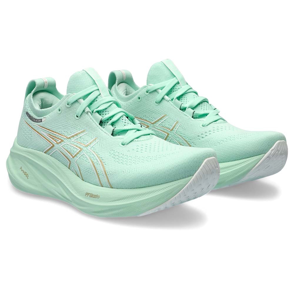 Asics Gel-Nimbus 26 Joggesko Dame Turkis