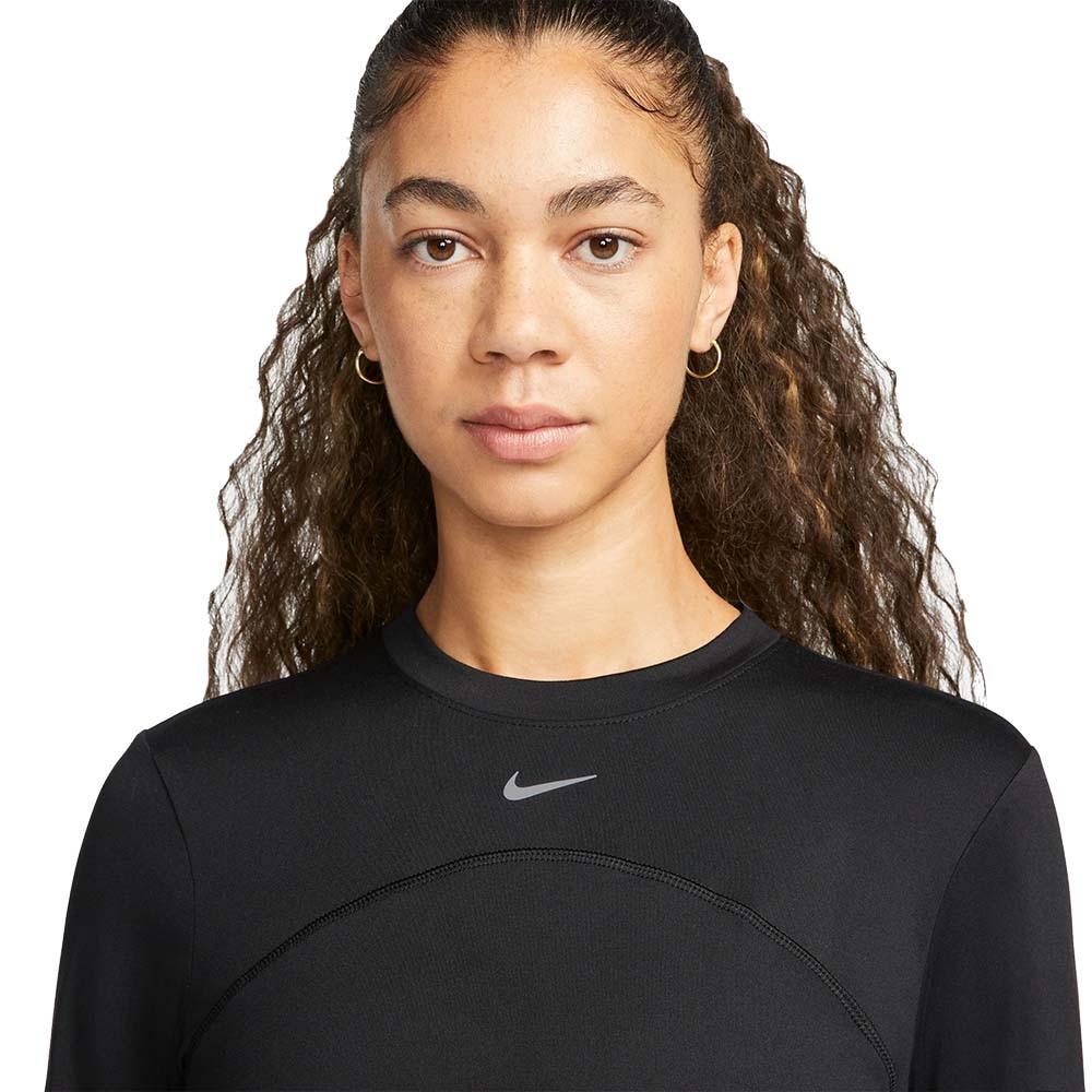 Nike Dri-Fit Swift Element Crew Langermet Trøye Dame Sort