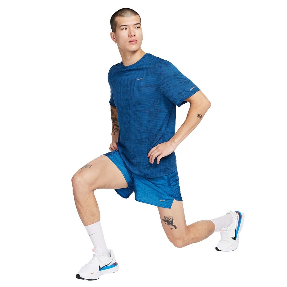 Nike Dri-Fit Stride Run Division 5" Løpeshorts Herre Blå