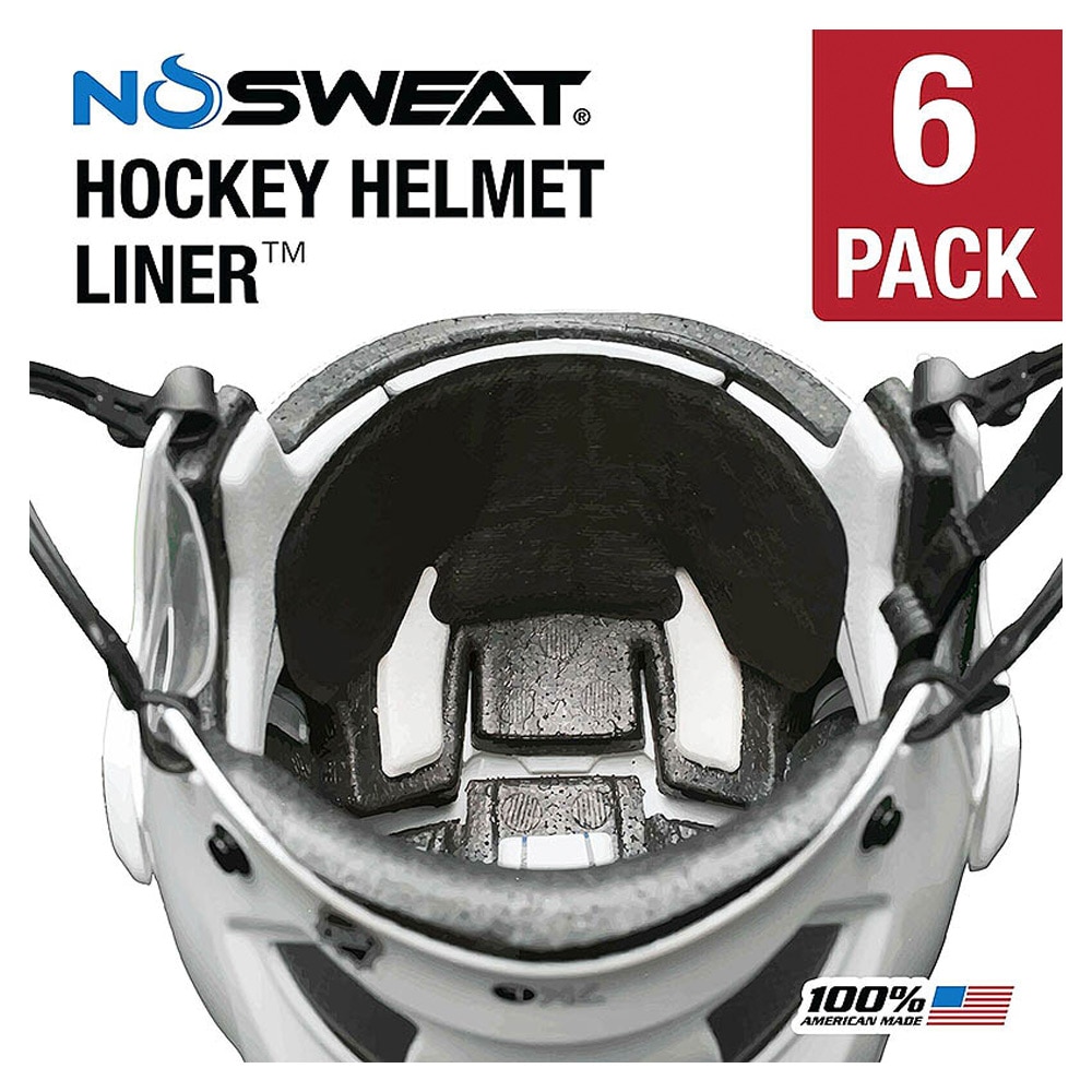 NoSweat Hjelminnlegg Hockey 6-pack