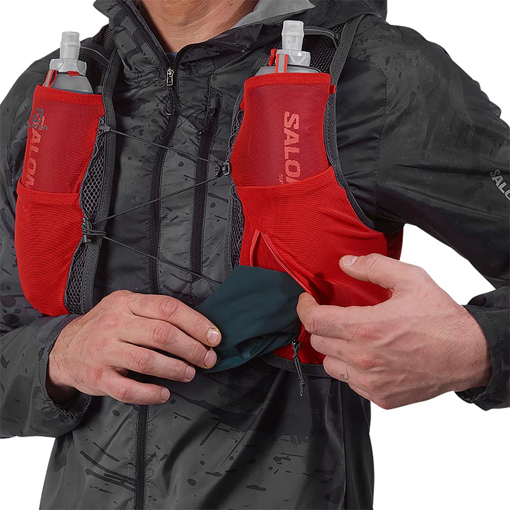 Salomon Active Skin 8 Løpevest Rød