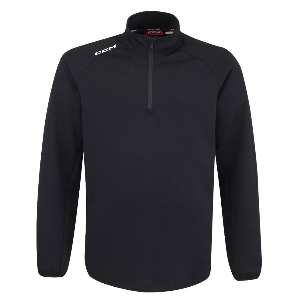 Ccm Locker Room 1/4 Zip Genser Svart