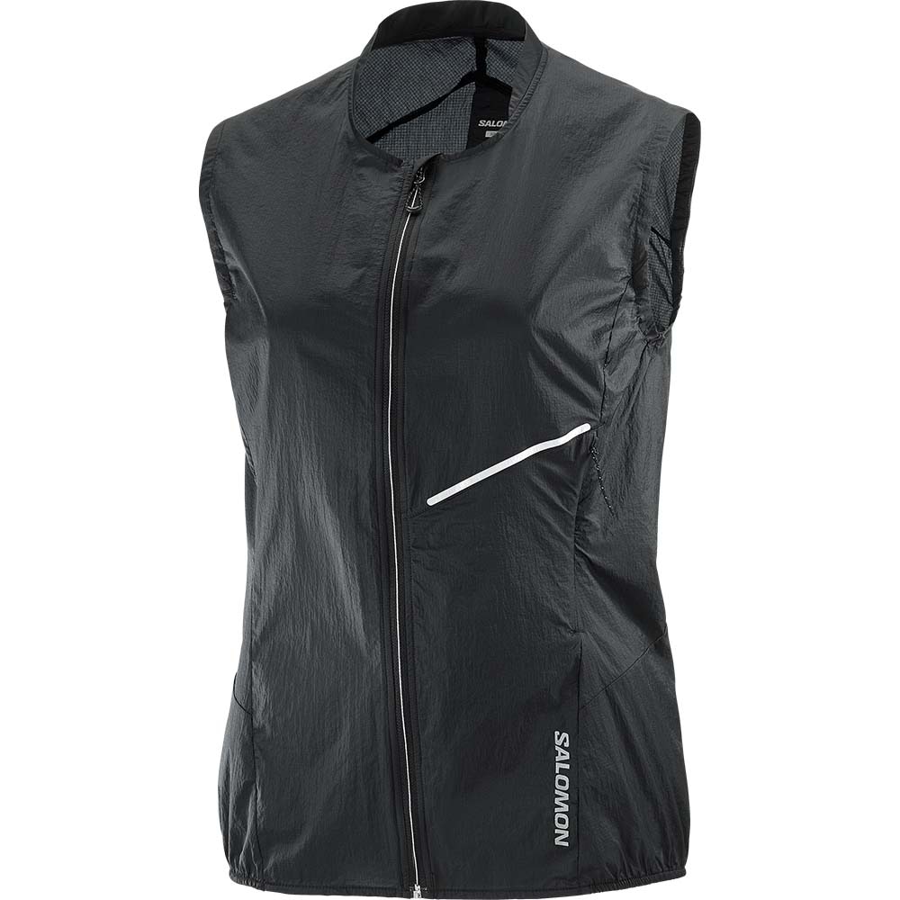 Salomon Sense Aero Wind Vest Dame Sort