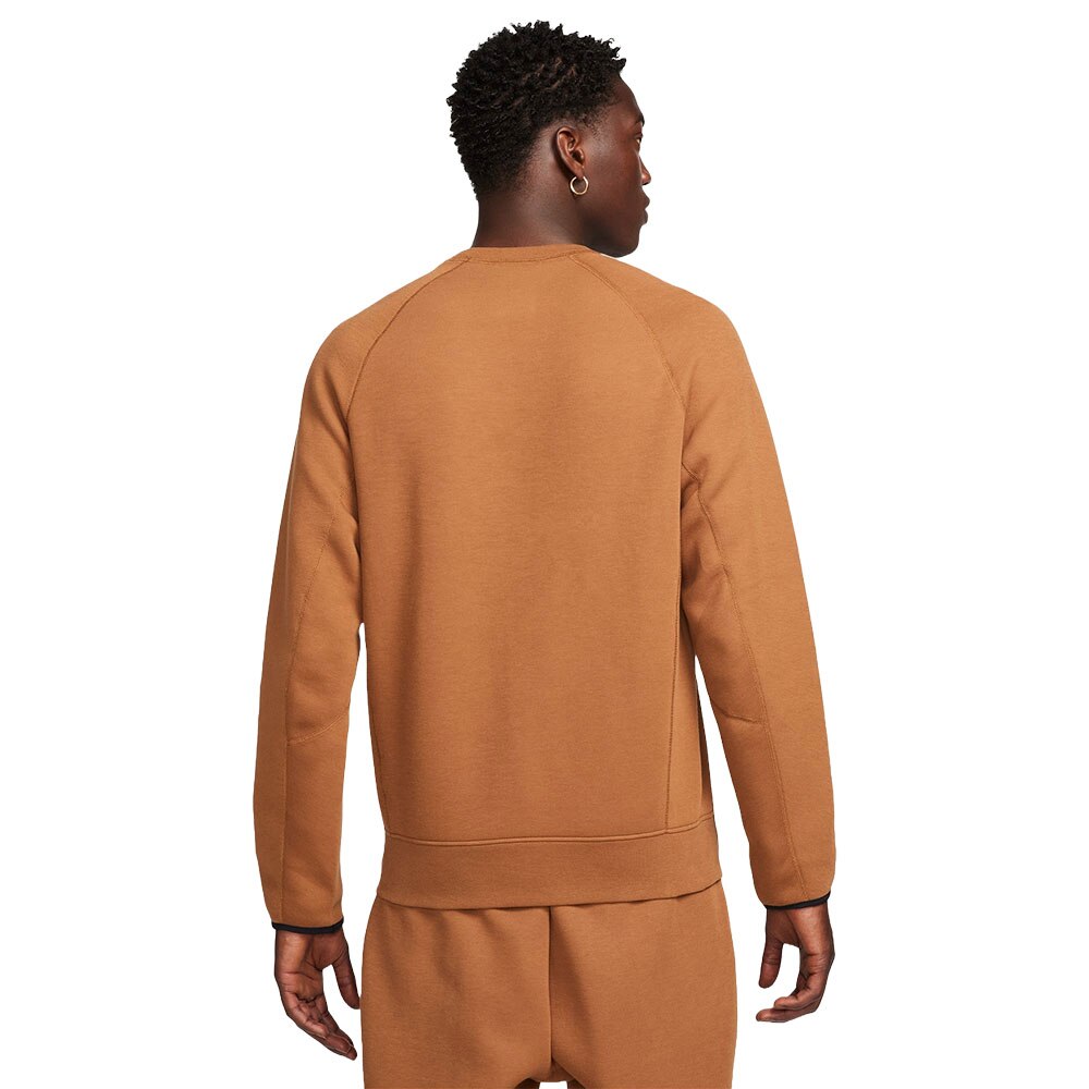 Nike NSW Tech Fleece Crew Fritidsgenser Brun