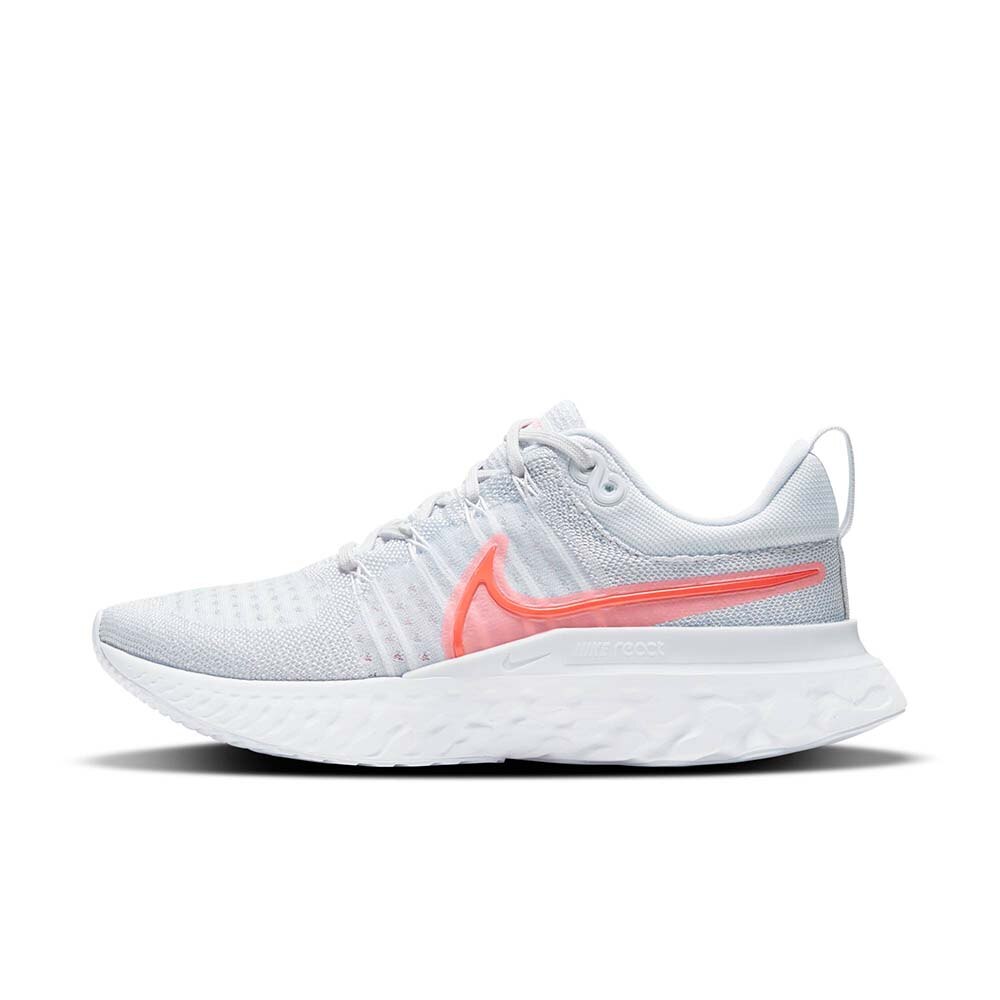 Nike React Infinity Run Flyknit 2 Joggesko Dame Hvit/Grå