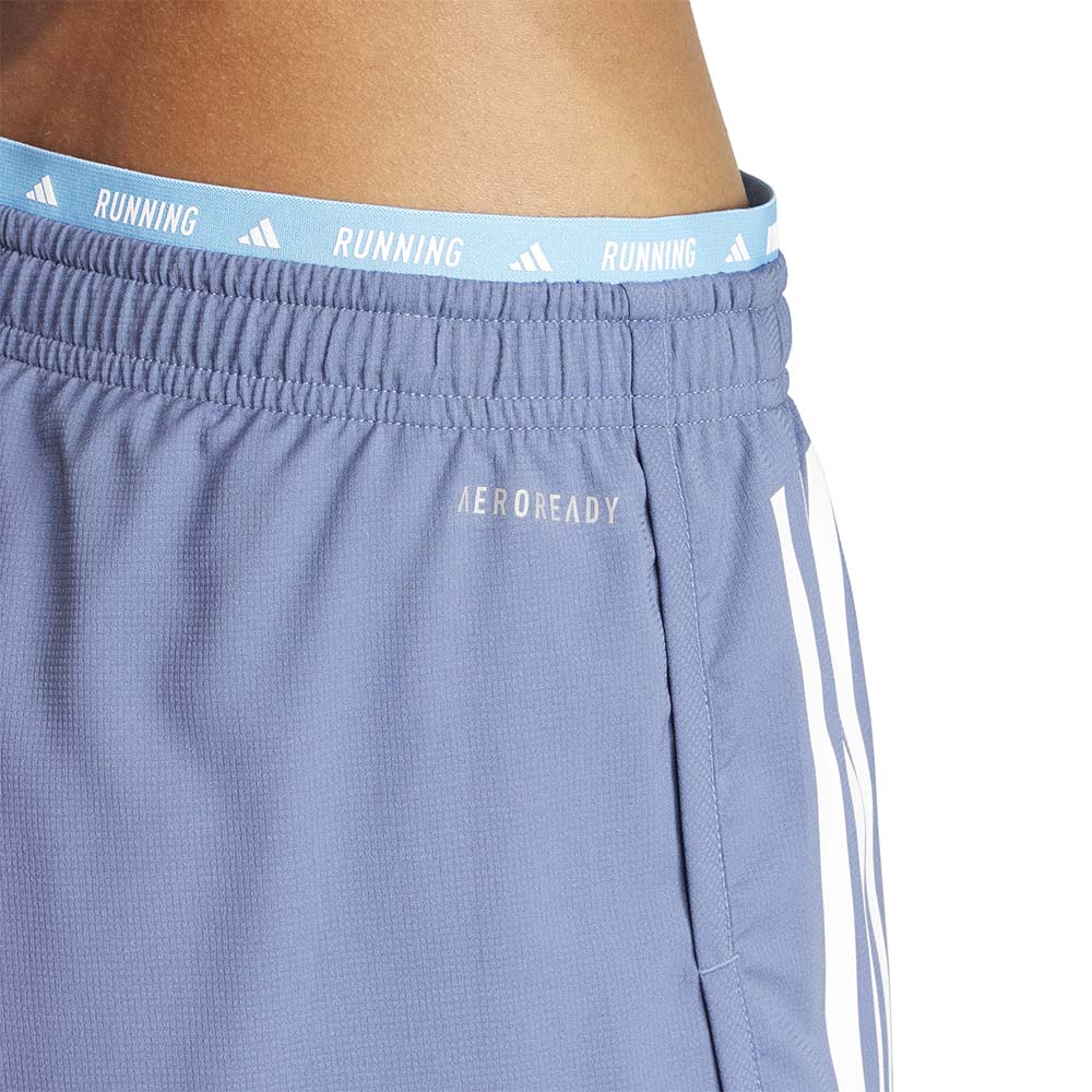 Adidas Own The Run 3-stripes 2in1 Løpeshorts Dame Blå/Gul