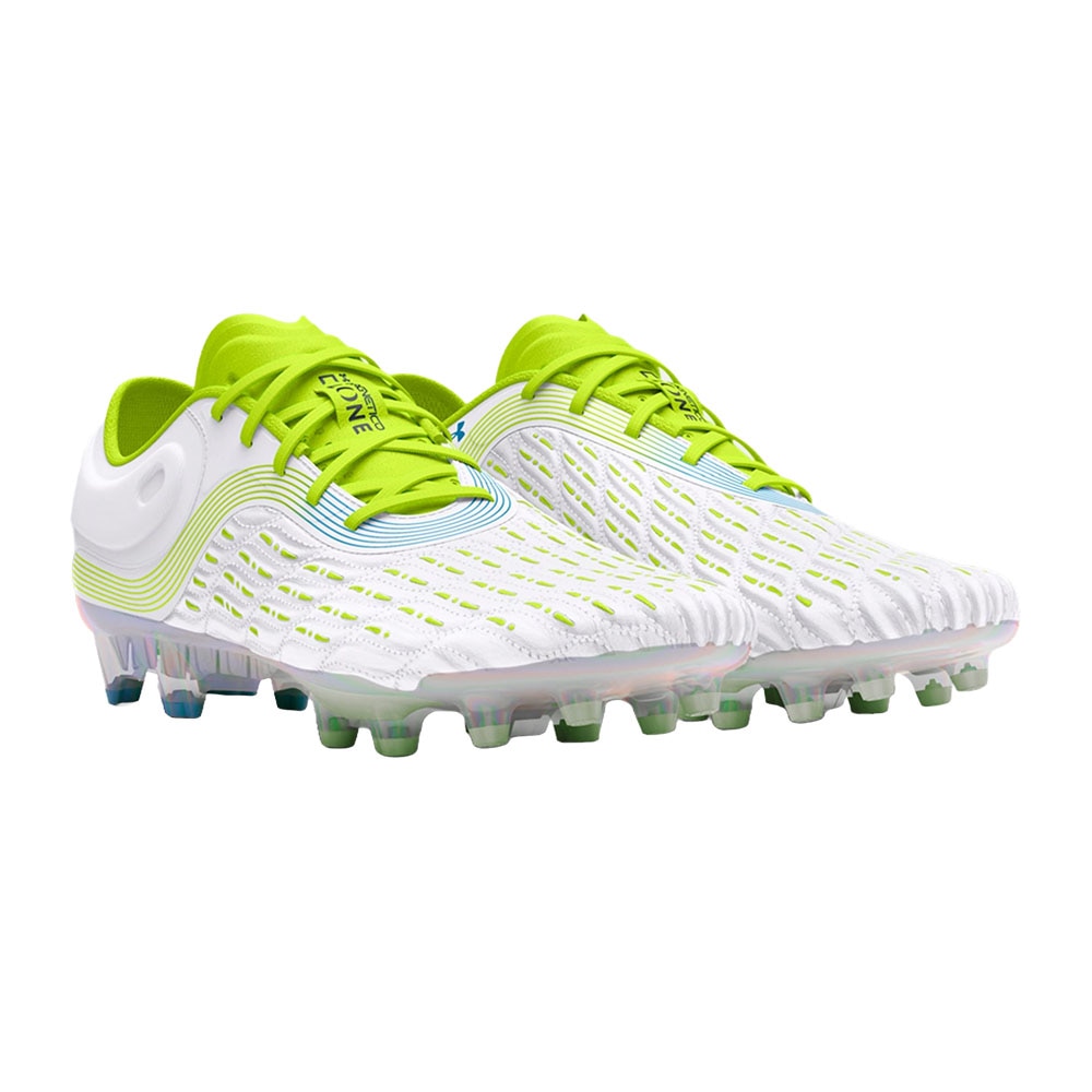 Under Armour Clone Magnetico Elite 3 FG Fotballsko Hvit/Gul