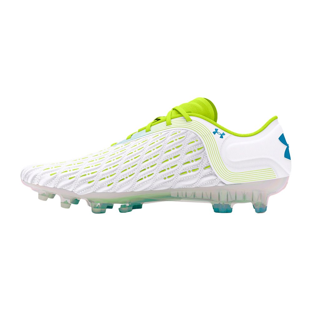 Under Armour Clone Magnetico Elite 3 FG Fotballsko Hvit/Gul