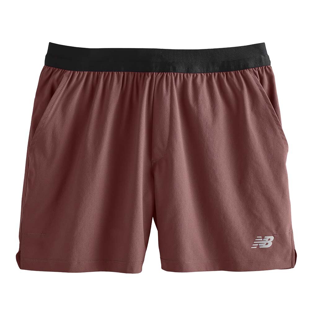 New Balance AC Lined 5" Shorts Herre Burgunder