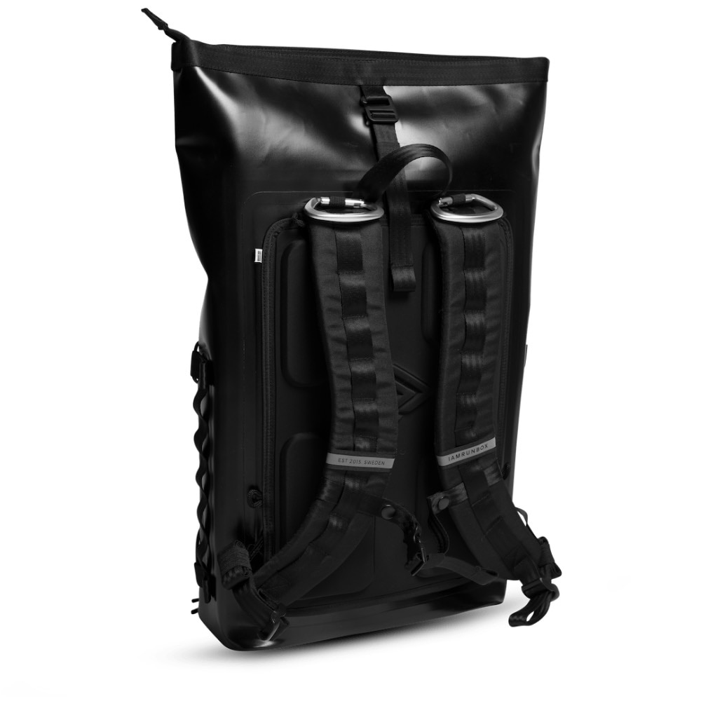 IAMRUNBOX Recycled Pannier Rolltop Sekk Sort