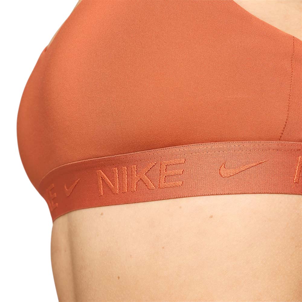 Nike Dri-Fit Indy Light Support Sports-BH Rød/Oransje