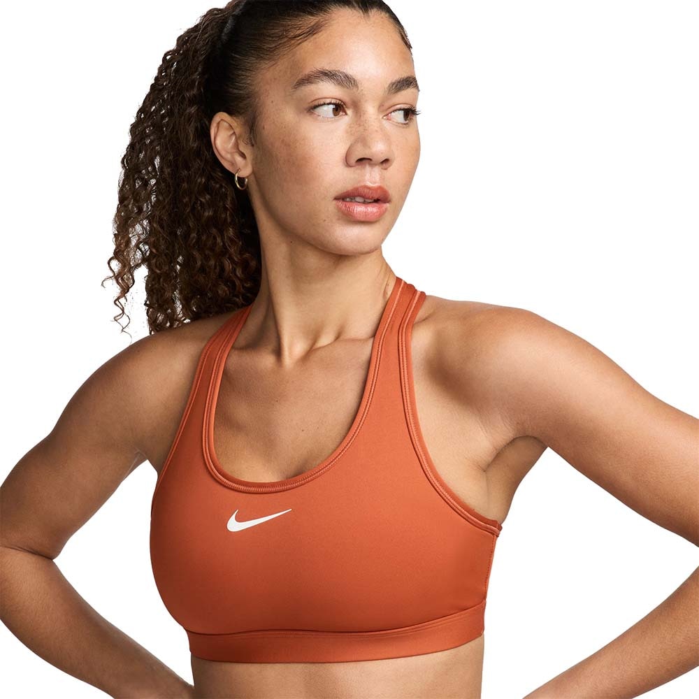 Nike Swoosh Medium-Support Sports-BH Oransje