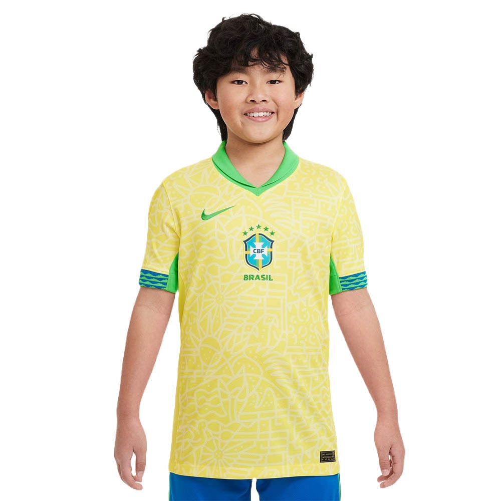 Brasil Fotballdrakt 2024 Barn Hjemme