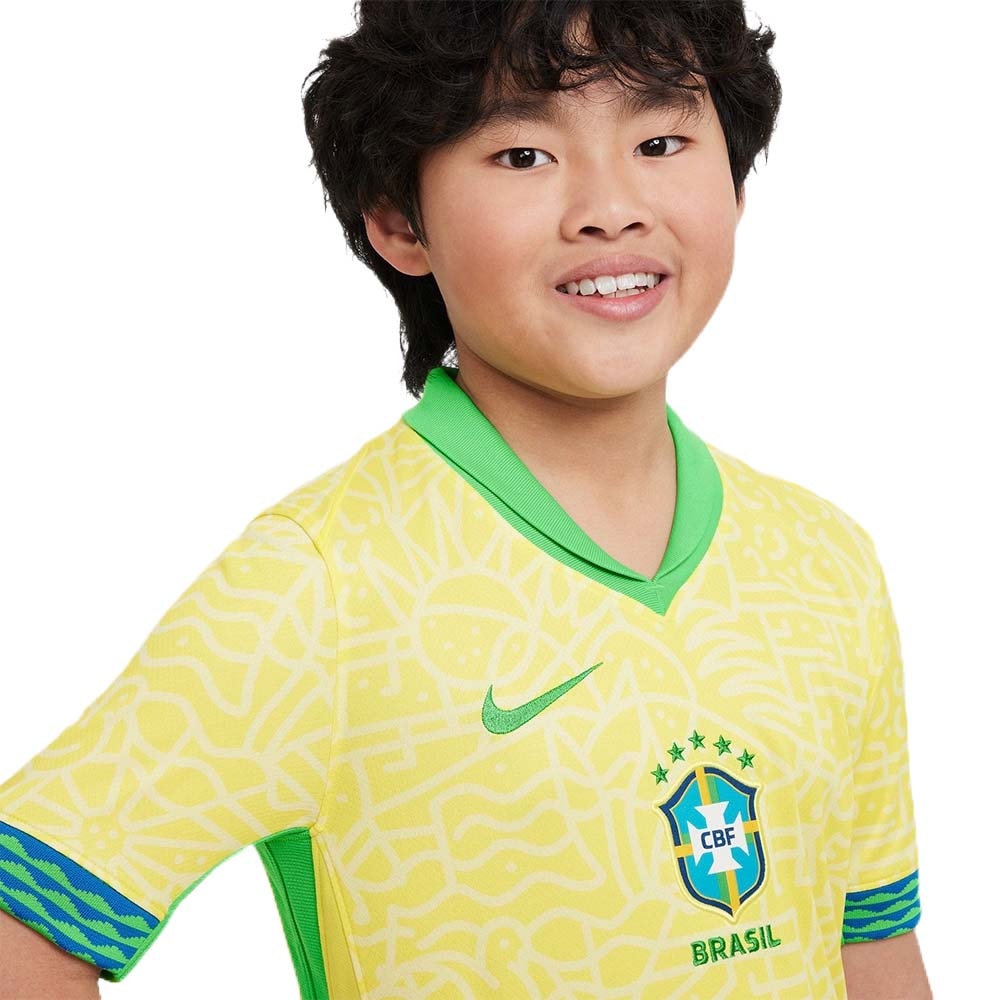 Brasil Fotballdrakt 2024 Barn Hjemme