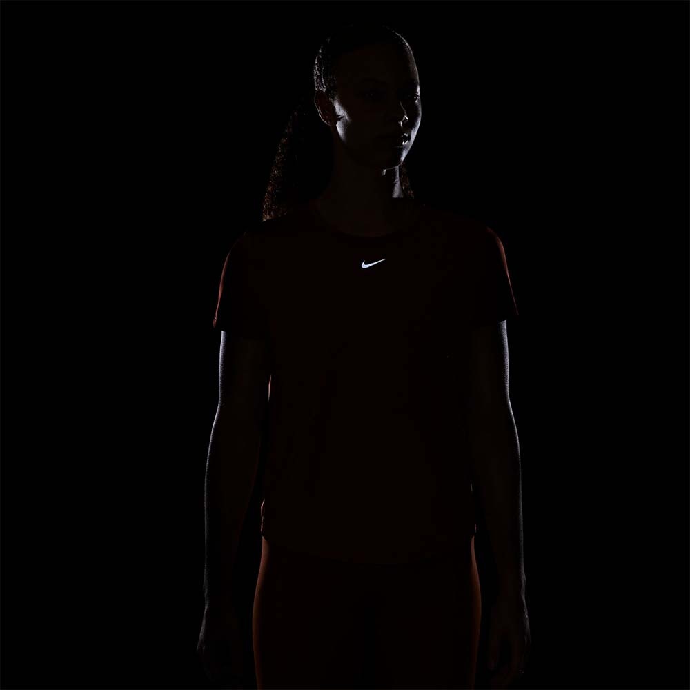 Nike Dri-Fit One Classic Kortermet Trøye Dame Rød/Oransje