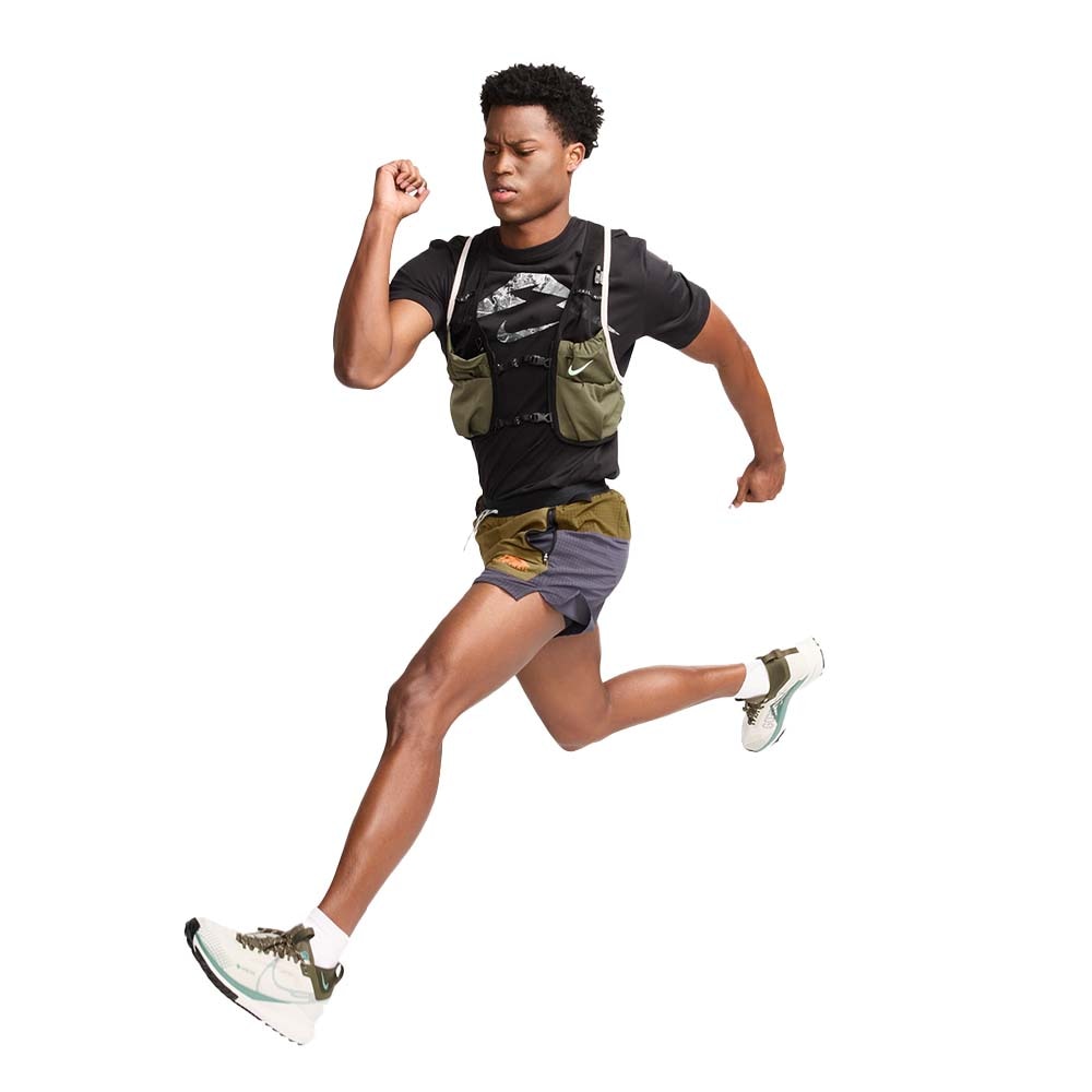 Nike Dri-Fit Trail Flex Stride 5' Løpeshorts Herre Grønn/Grå