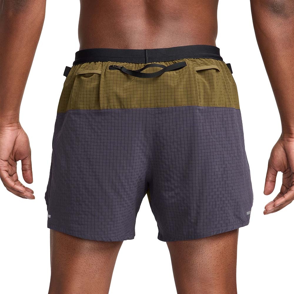 Nike Dri-Fit Trail Flex Stride 5' Løpeshorts Herre Grønn/Grå