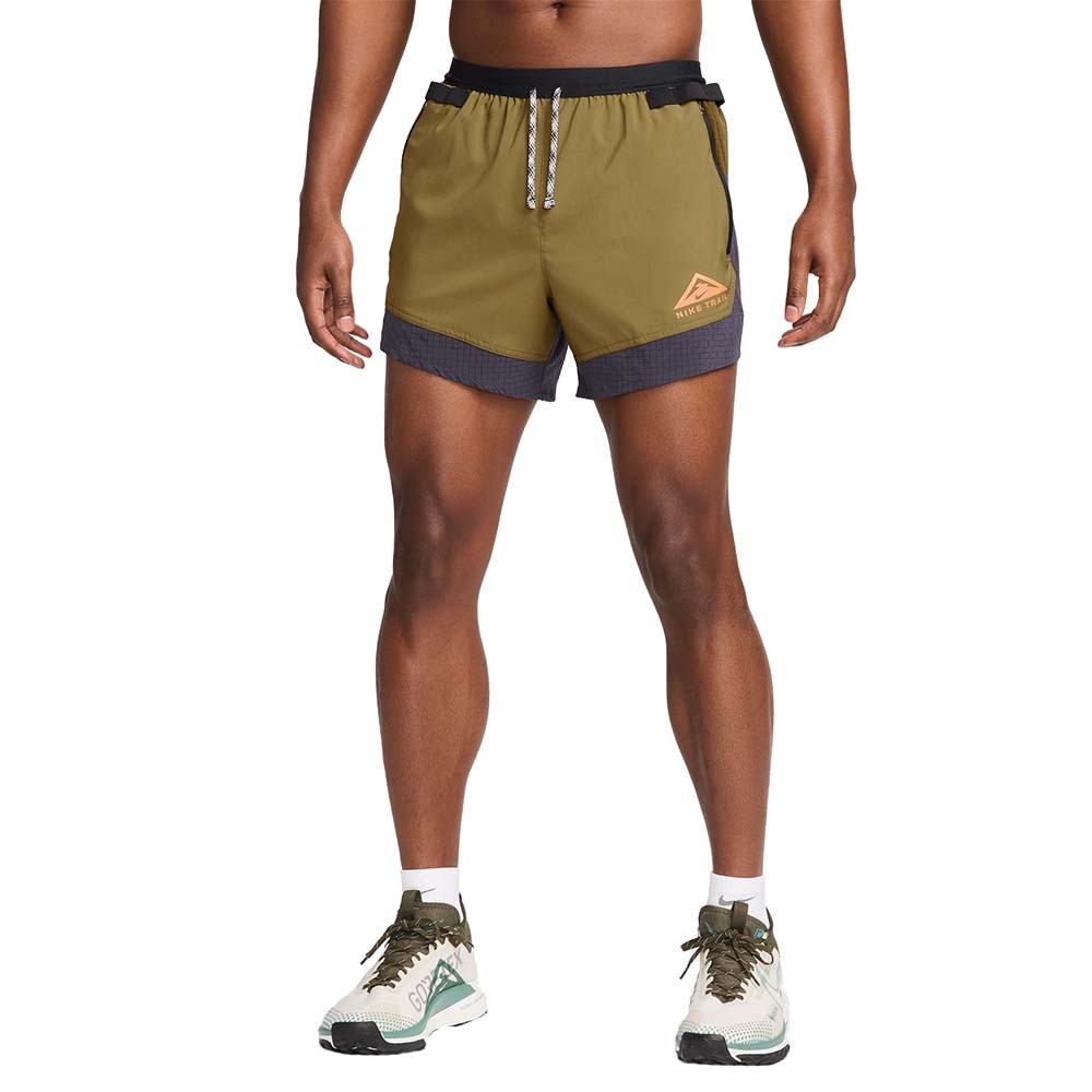 Nike Dri-Fit Trail Flex Stride 5' Løpeshorts Herre Grønn/Grå