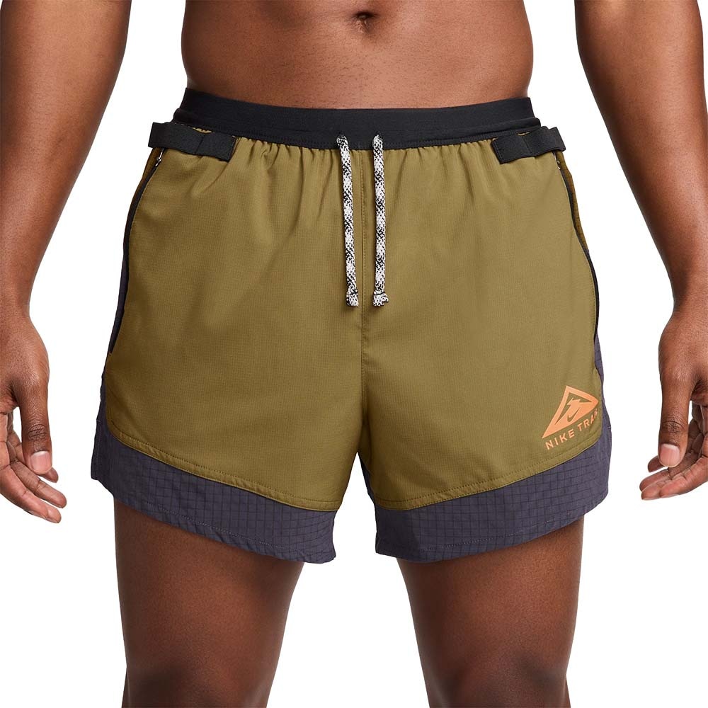 Nike Dri-Fit Trail Flex Stride 5' Løpeshorts Herre Grønn/Grå