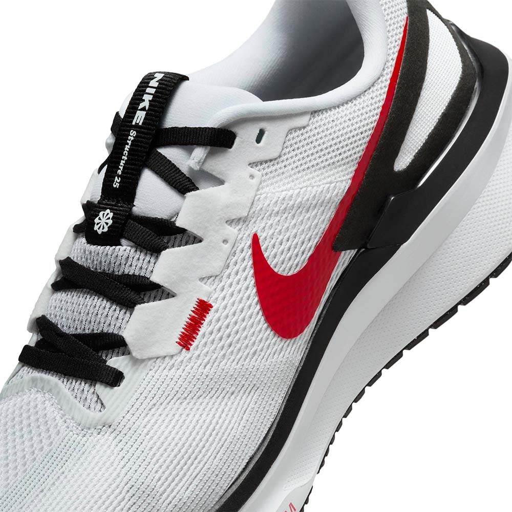 Nike Air Zoom Structure 25 Joggesko Herre Hvit/Sort/Rød